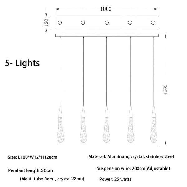 Forcis - Crystal Sparkle Drop Pendants | Bright & Plus.
