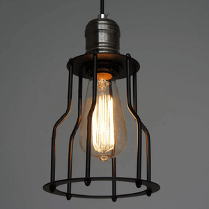 Single Head Industrial Wire Cage Pendant Light | Bright & Plus.
