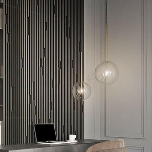 Alessio - Clear Globe Glass Pendant Lights