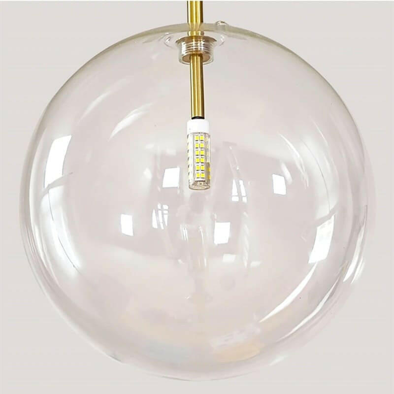 Alessio - Clear Globe Glass Pendant Lights