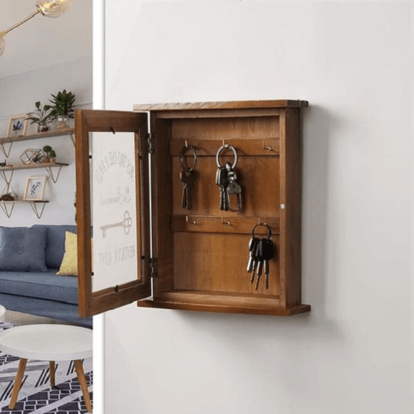 Alistair - Wooden Key Storage Cabinet | Bright & Plus.