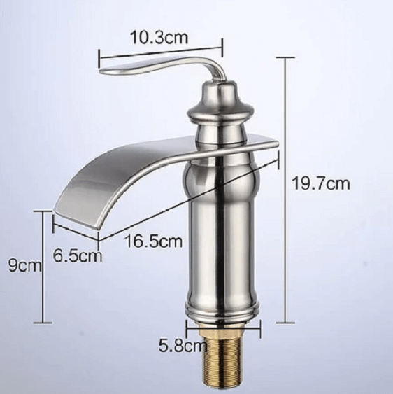 Ames - Vintage Brass Waterfall Faucet | Bright & Plus.