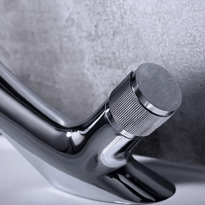 Annetta - Modern Chrome Plated Solid Brass Waterfall Spout Bathroom Faucet | Bright & Plus.