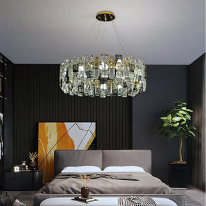 Antov - Luxury Round Crystal Chandelier for Living Room