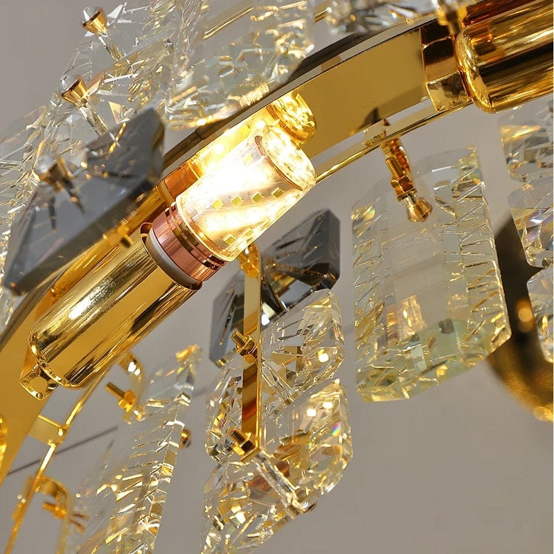 Antov - Luxury Round Crystal Chandelier for Living Room