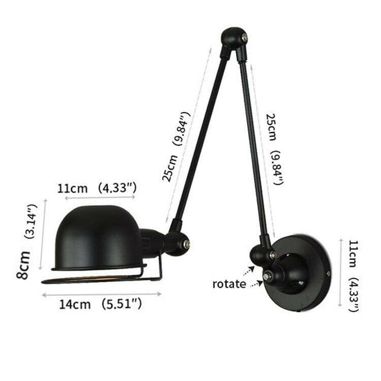 Vett - Nordic Retro Adjustable Joint Long Arm Wall Lamp