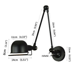 Vett - Nordic Retro Adjustable Joint Long Arm Wall Lamp