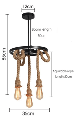 Edison - Rope Pendant Light | Bright & Plus.