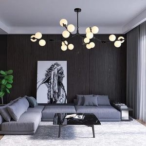 Ethereal - Modern LED Branch Chandelier with Crystal Spheres