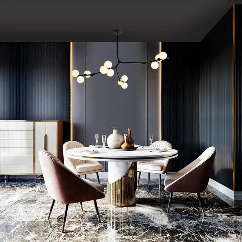 Ethereal - Modern LED Branch Chandelier with Crystal Spheres