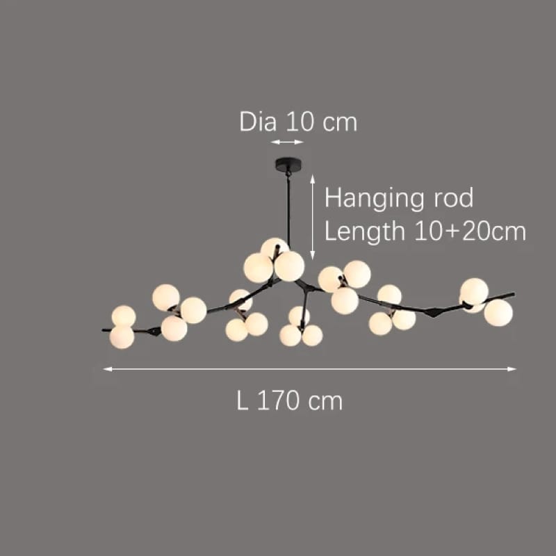 Ethereal - Modern LED Branch Chandelier with Crystal Spheres