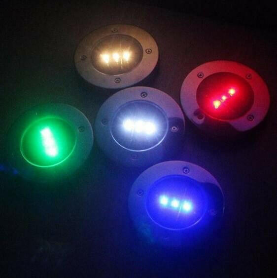 Solar Powered Floor Path LED Light | Bright & Plus.