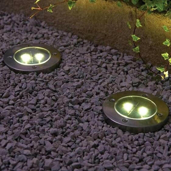 Solar Powered Floor Path LED Light | Bright & Plus.