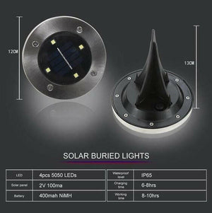 Solar Powered Floor Path LED Light | Bright & Plus.