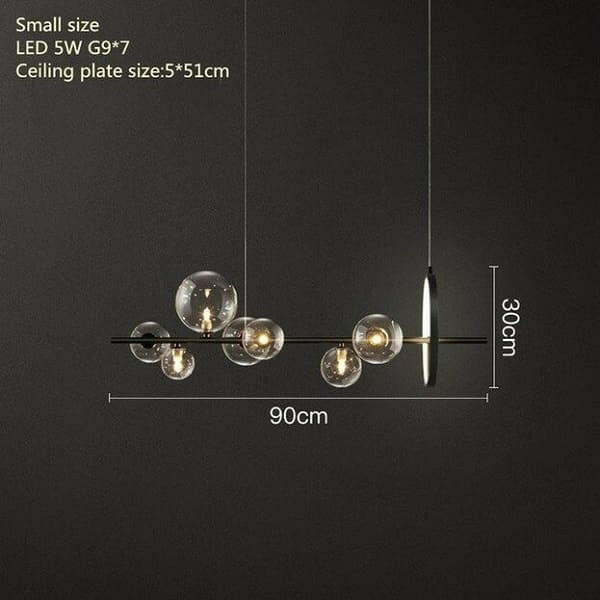 Alice -  Nordic Black LED Chandelier Light | Bright & Plus.