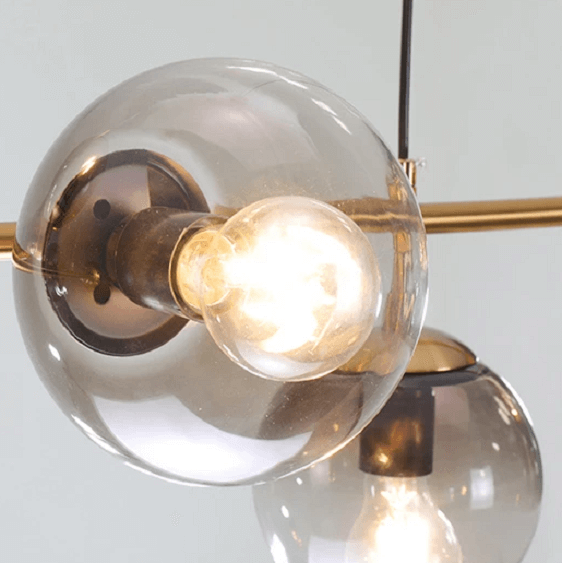 Olive Tree Branch 4 head Vertical Line Chandelier | Bright & Plus.