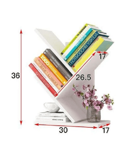 Paityn - Angled Desktop Bookcase | Bright & Plus.