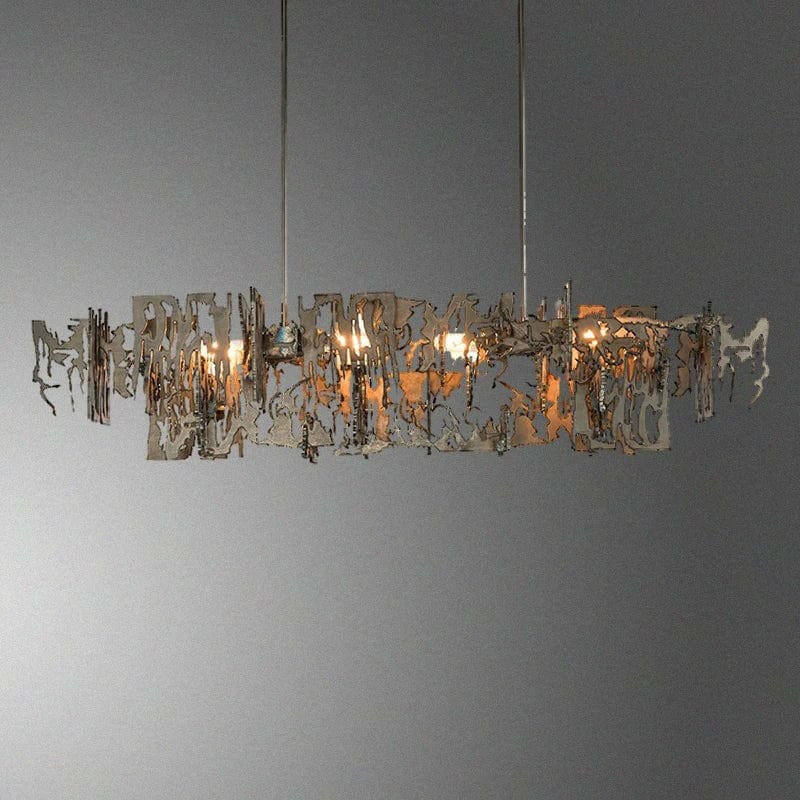 Ramen - Chandelier with Retro Metal Fragments