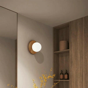 Rayne - Retro Nordic Wooden Wall Lamp