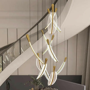 Riccardo - Modern Leaf Shaped Chandelier