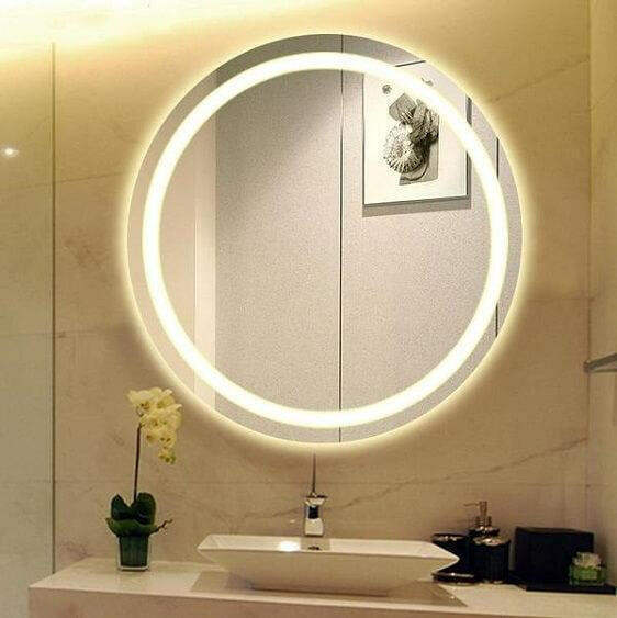 Rosetta - LED Light Frame Round Mirror | Bright & Plus.