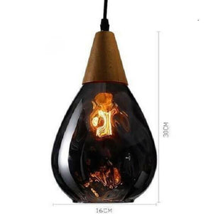 Sergia - Modern Nordic Drop Glass Pendant Lamp | Bright & Plus.