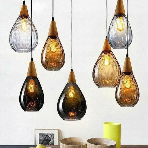 Sergia - Modern Nordic Drop Glass Pendant Lamp | Bright & Plus.