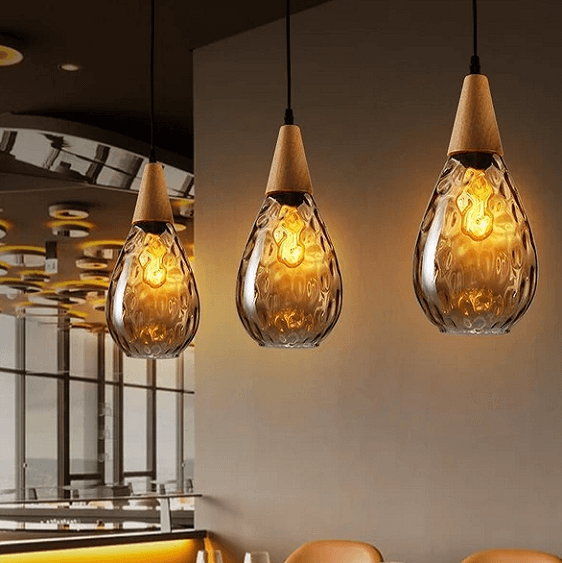 Sergia - Modern Nordic Drop Glass Pendant Lamp | Bright & Plus.