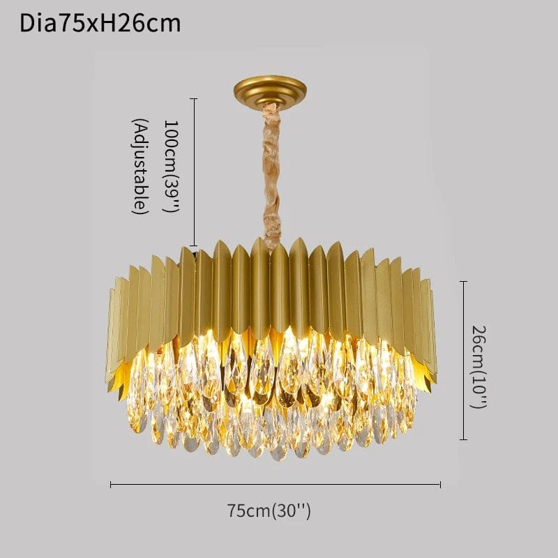 Silvano - Black Crystal Chandelier For Living Room