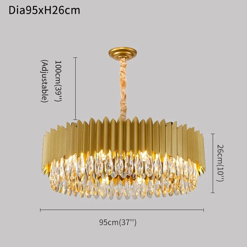 Silvano - Black Crystal Chandelier For Living Room