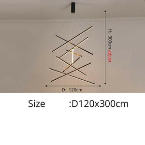 Ske - Modern LED Staircase Chandelier