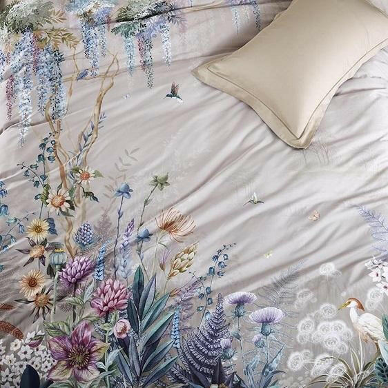 Sofia Floral Egyptian Cotton Duvet Cover Set | Bright & Plus.
