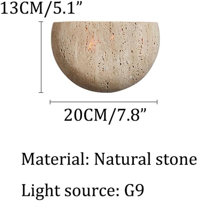 Soren - Natural Stone Wall Light