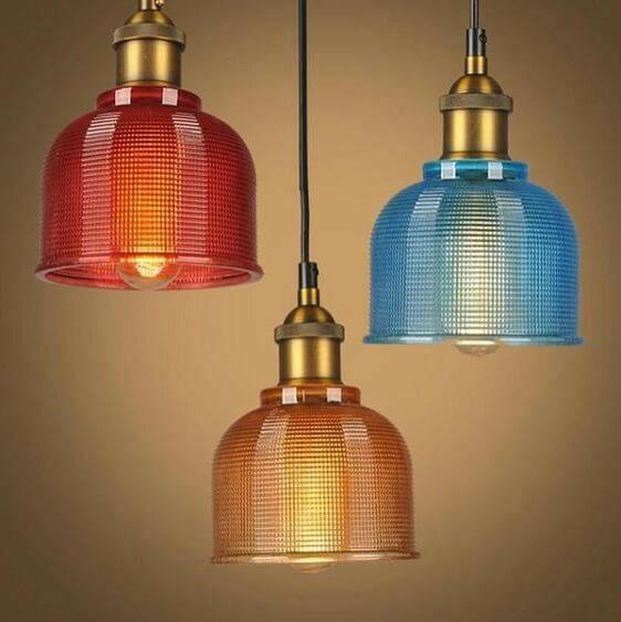 Sosie - Retro European Color Glass Pendant Light | Bright & Plus.