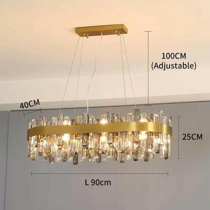 Sussmann - Transparent and Smoky Gray Glass Pendant Lamp