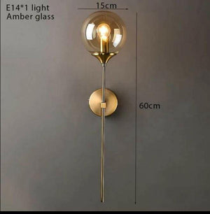 Susuo - Glass Sphere Wall Lamp | Bright & Plus.