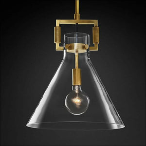 Sverre - Minimalist Industrial Glass Pendant Lamp