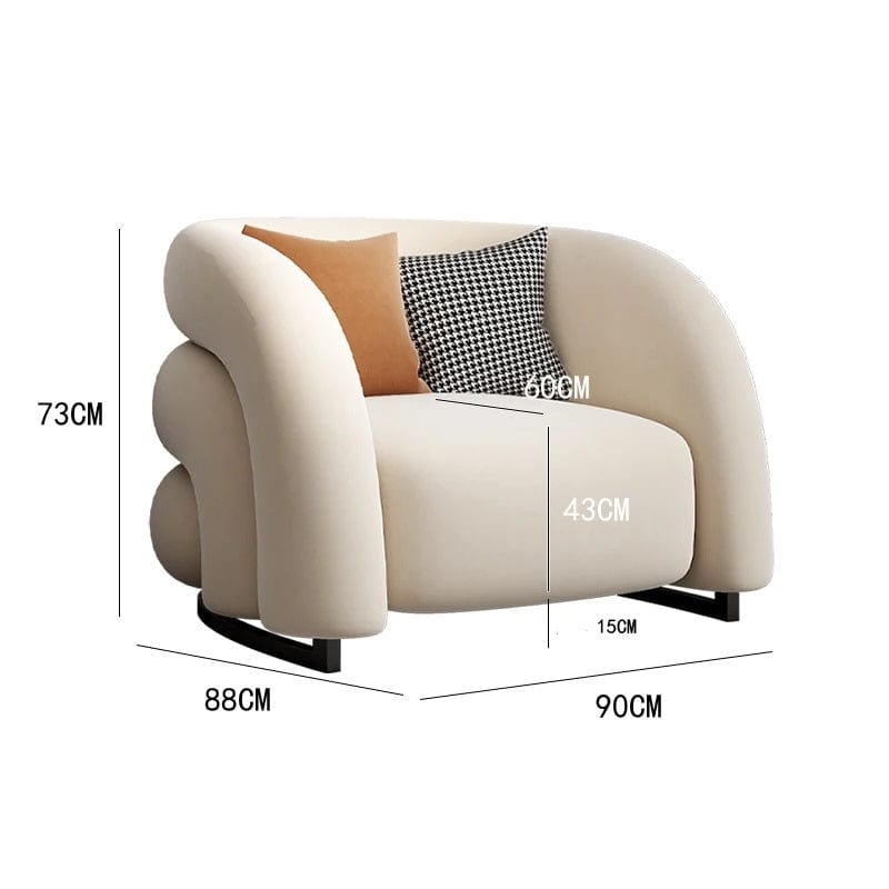 Theo - Lumbar Support Design Living Room Chairs Bedroom Nordic