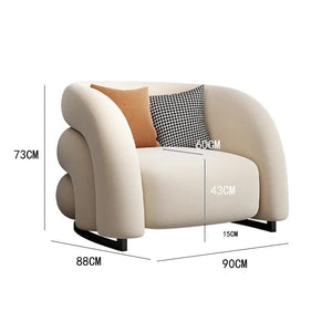 Theo - Lumbar Support Design Living Room Chairs Bedroom Nordic