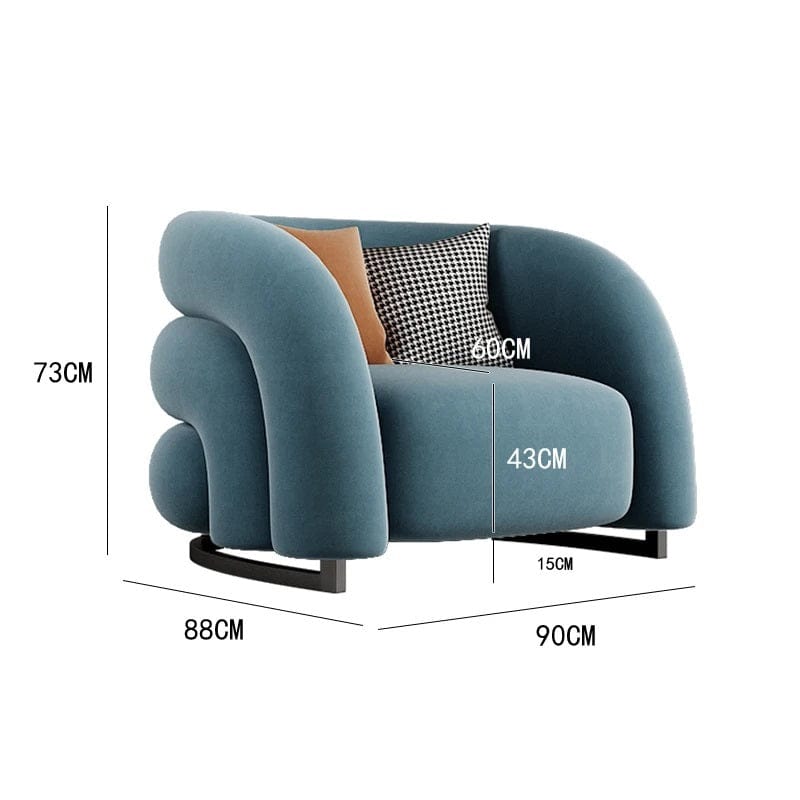 Theo - Lumbar Support Design Living Room Chairs Bedroom Nordic