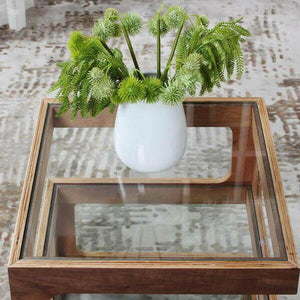 Thierry - Three Tier Walnut End Table | Bright & Plus.
