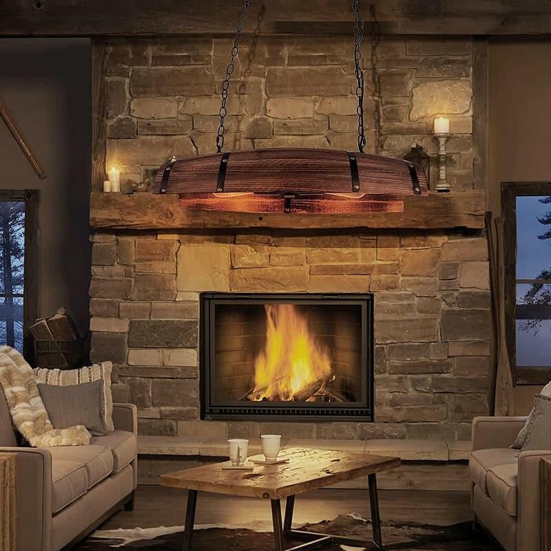 Tiziano - Modern Wine Barrel Chandelier