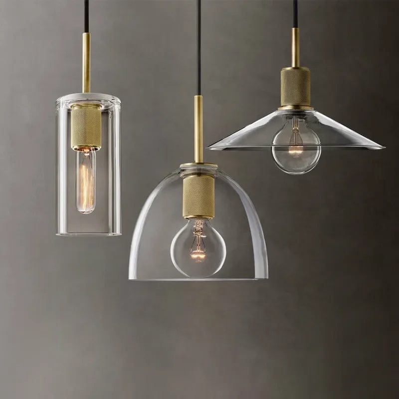 Utilitaire Glass Slope Shade Pendant