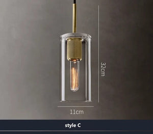 Utilitaire Glass Slope Shade Pendant