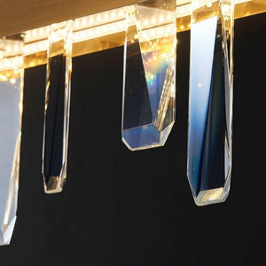Viktor - Modern Crystal Chandelier Rectangle Gold