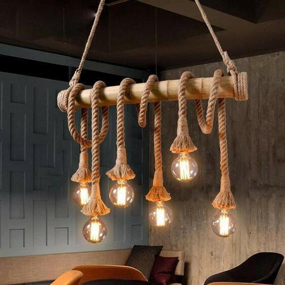 Vintage Rope Pendant Lights | Bright & Plus.