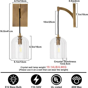 Volker - Modern Crystal Wall Lamp