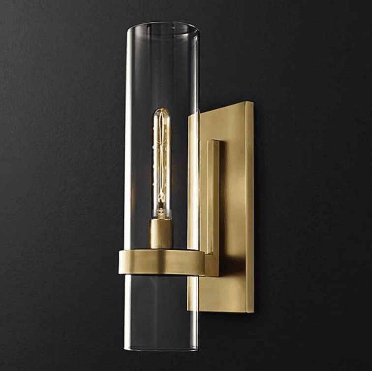 Wall Lamp LED Wall Design with Cylindrical Glass Tube