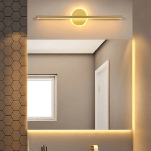 White Gold Bathroom Vanity Mirror Lamp Light | Bright & Plus.