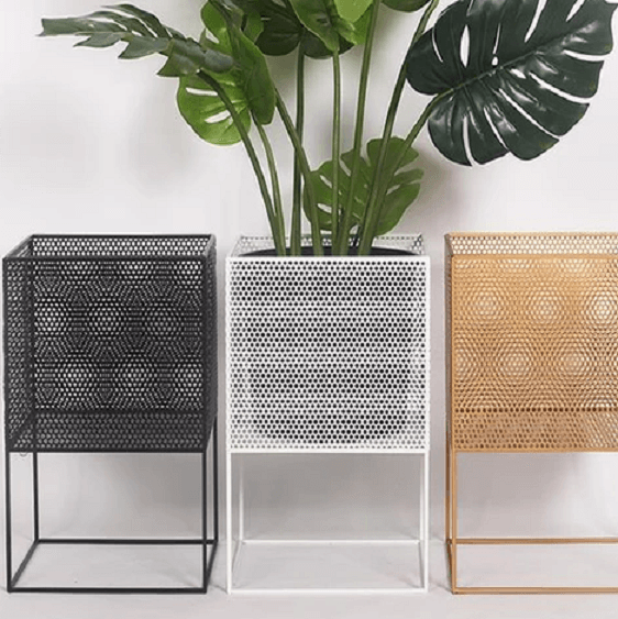 Zane - Modern Nordic Iron Mesh Planter Box | Bright & Plus.